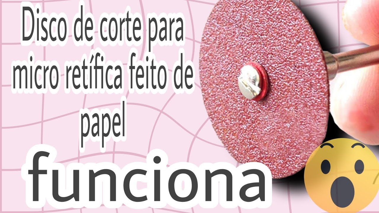 Como fazer disco de corte para micro ret&iacute;fica...♻️