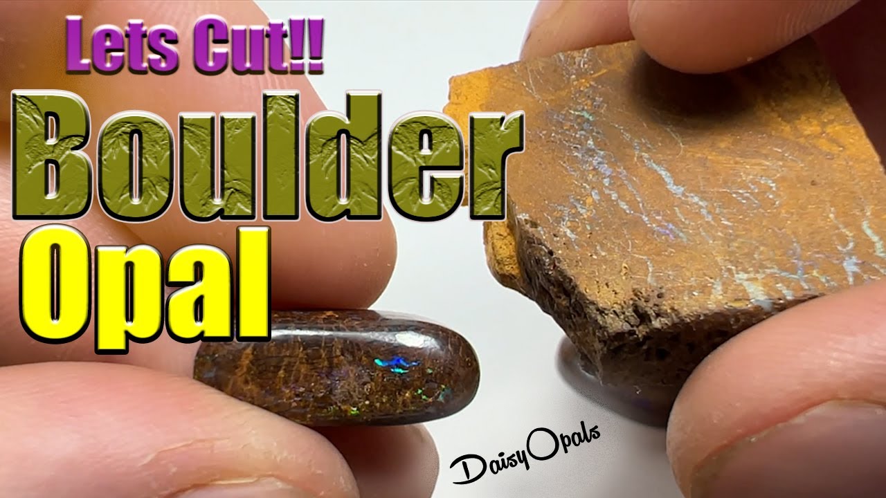Lets Cut Boulder opal - DO NOT slice boulder opal this way!!
