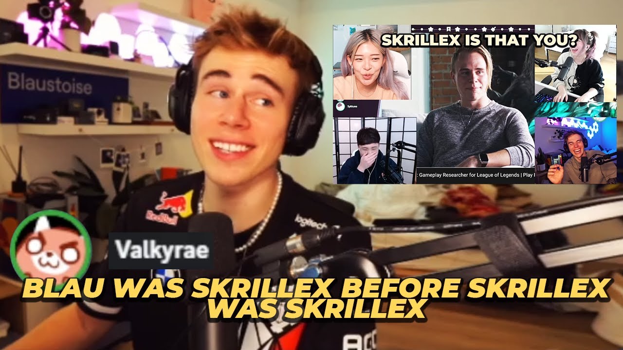 Valkyrae LOSES It While Blau Explains The Skrillex Meme to Shoto