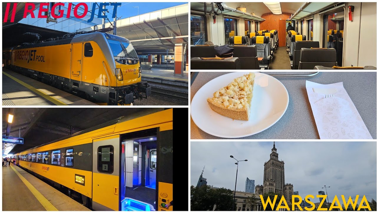 REGIOJET IN POLAND -  Inaugural Train Ride RJ 3104 Krakow 🇵🇱  - Warsaw 🇵🇱 in Relax Class