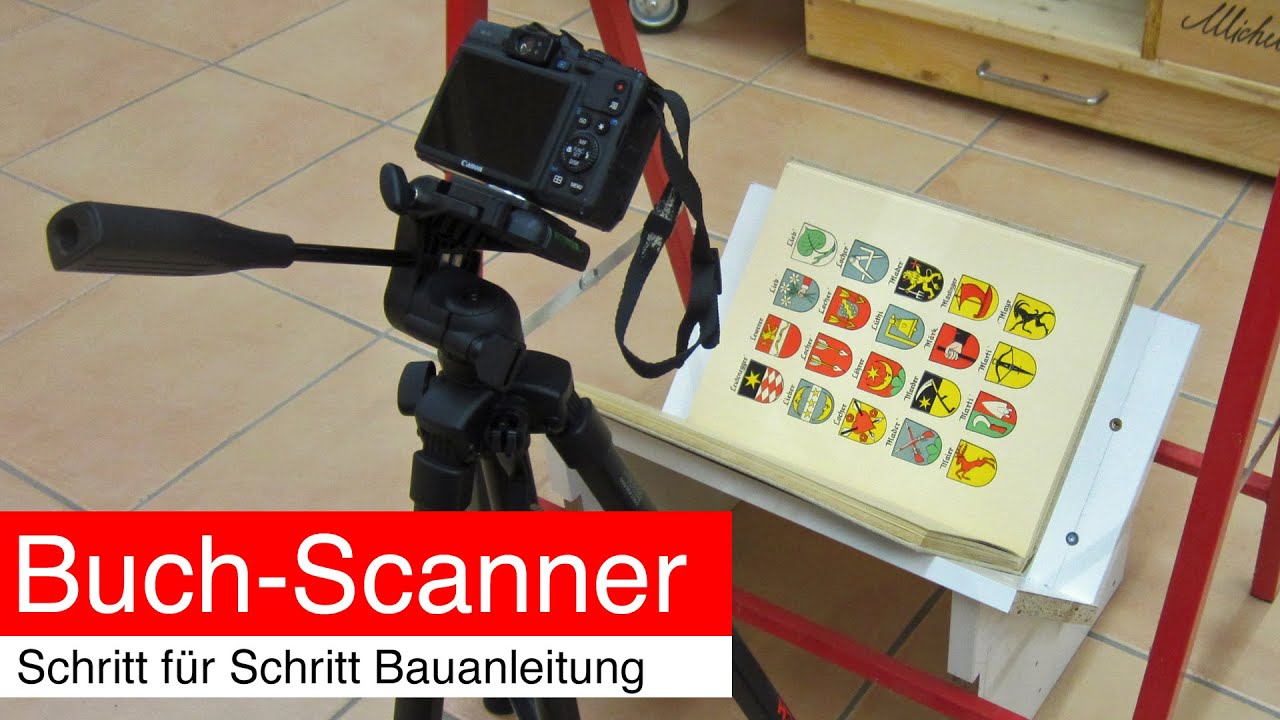 Buch-Scanner mit Schritt für Schritt Bauanleitung