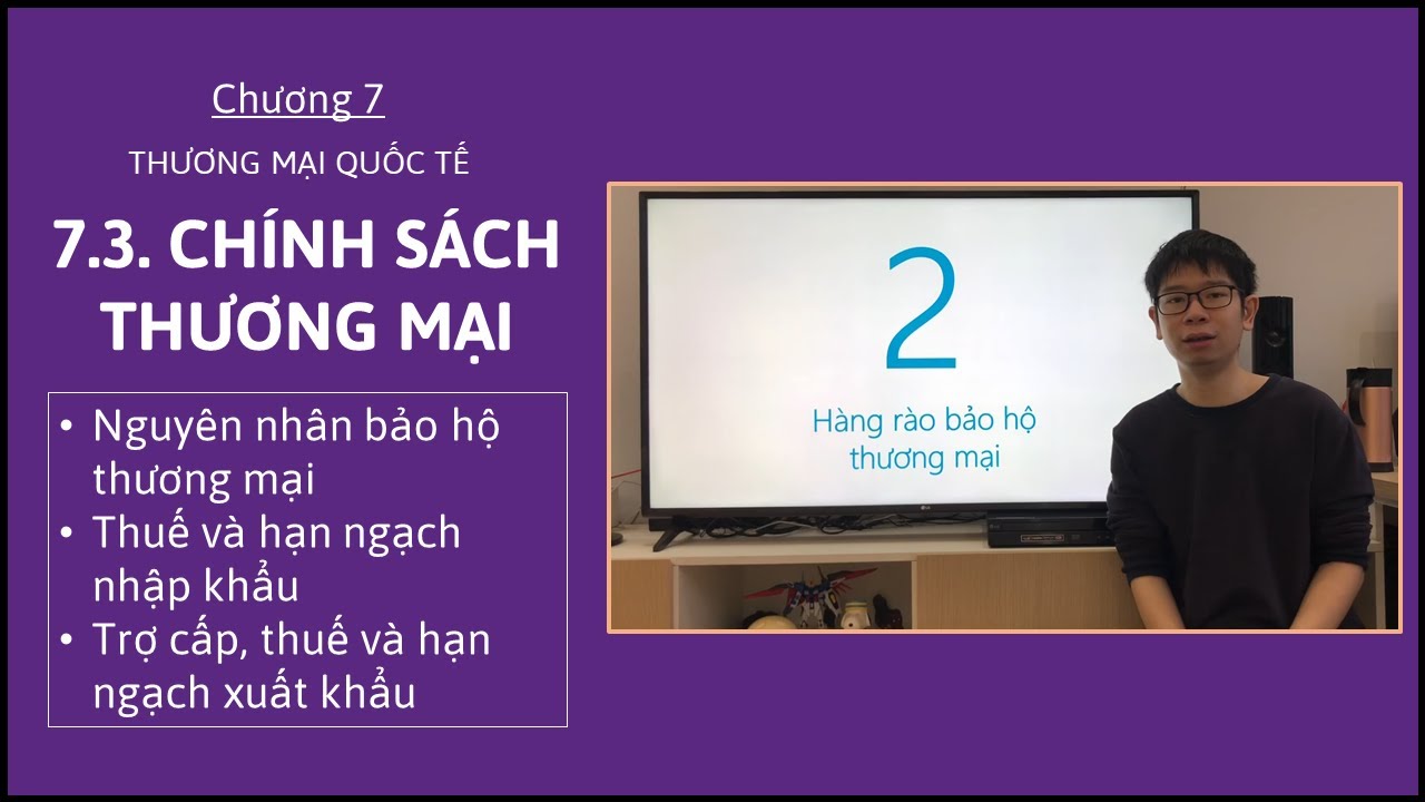 Kinh tế vi mô 1 - Chương 7 - 7.3. Chính sách thương mại