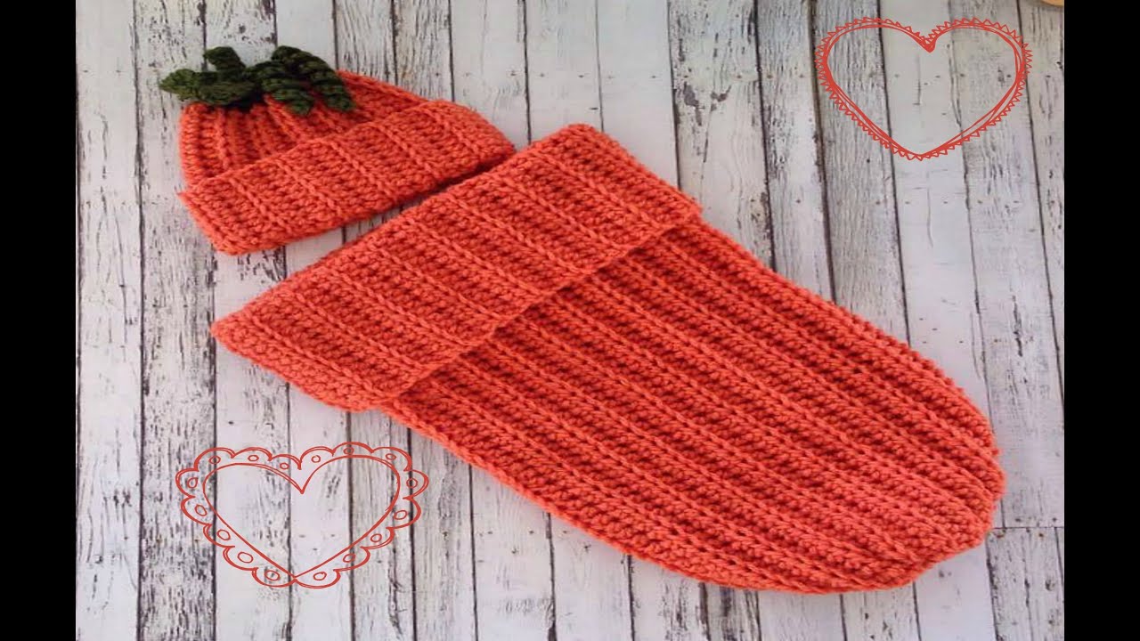 EASY Pumpkin Baby Cocoon | How to crochet a baby cocoon | | 0-3 months baby | Crochet Pumpkin 🎃