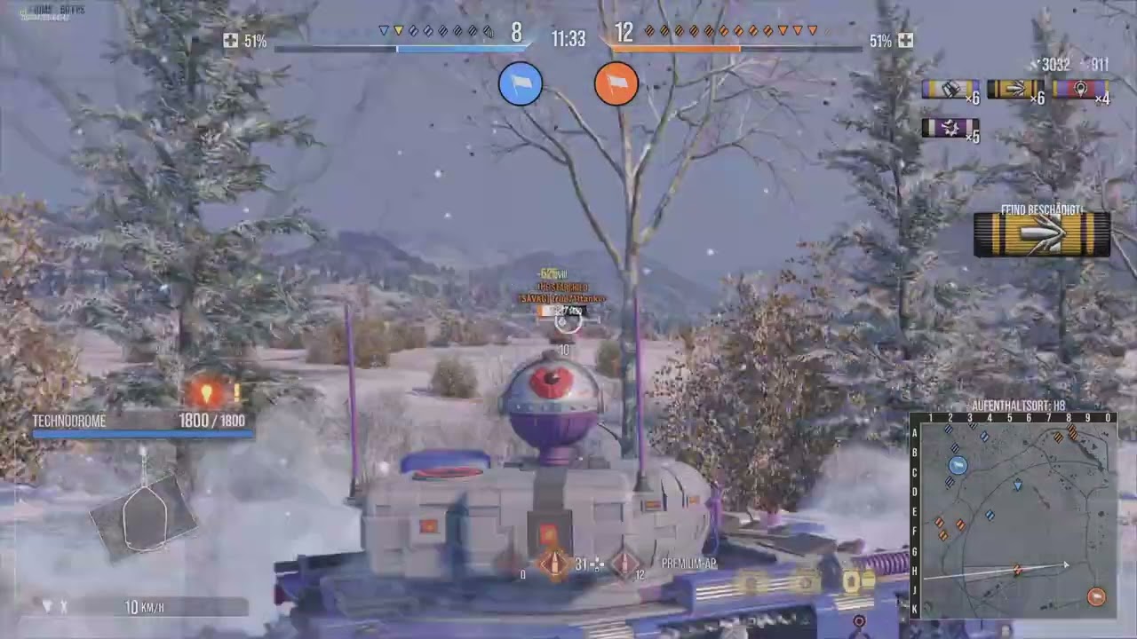 WoT Console, Malinowka, Technodrome, 11k+ raw damage
