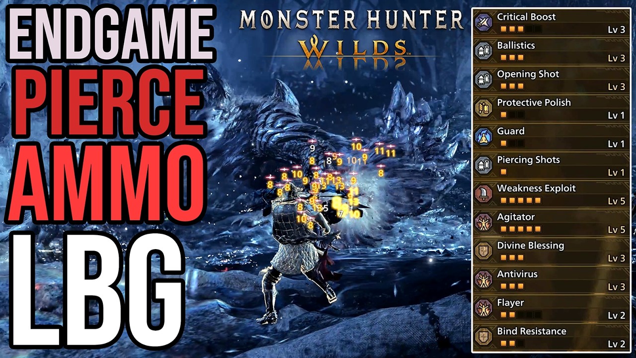 MH Wilds - Endgame Pierce Ammo LBG (Burst Step) Update | MH Wilds TU 4.5