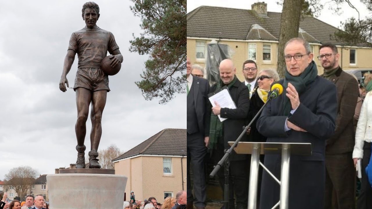 Beautiful Martin O'Neill Speech At Celtic Legend Tommy Gemmell Statue Unfurling, Craigneuk, Wishaw 