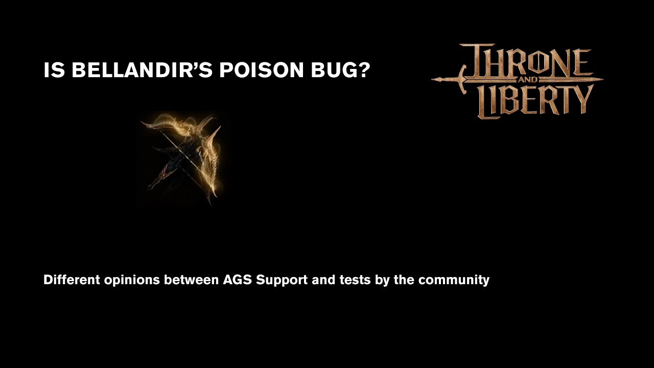 Is Bellandir's poison bug? Throne and Liberty