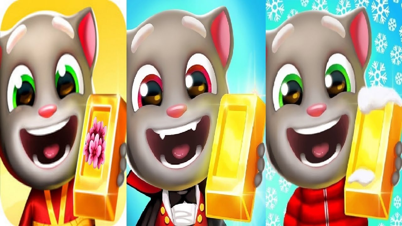 Talking Tom Gold Run New Update Christmas VS Halloween Flower Power Event 2024 Santa Tom ZOMBIE BEN