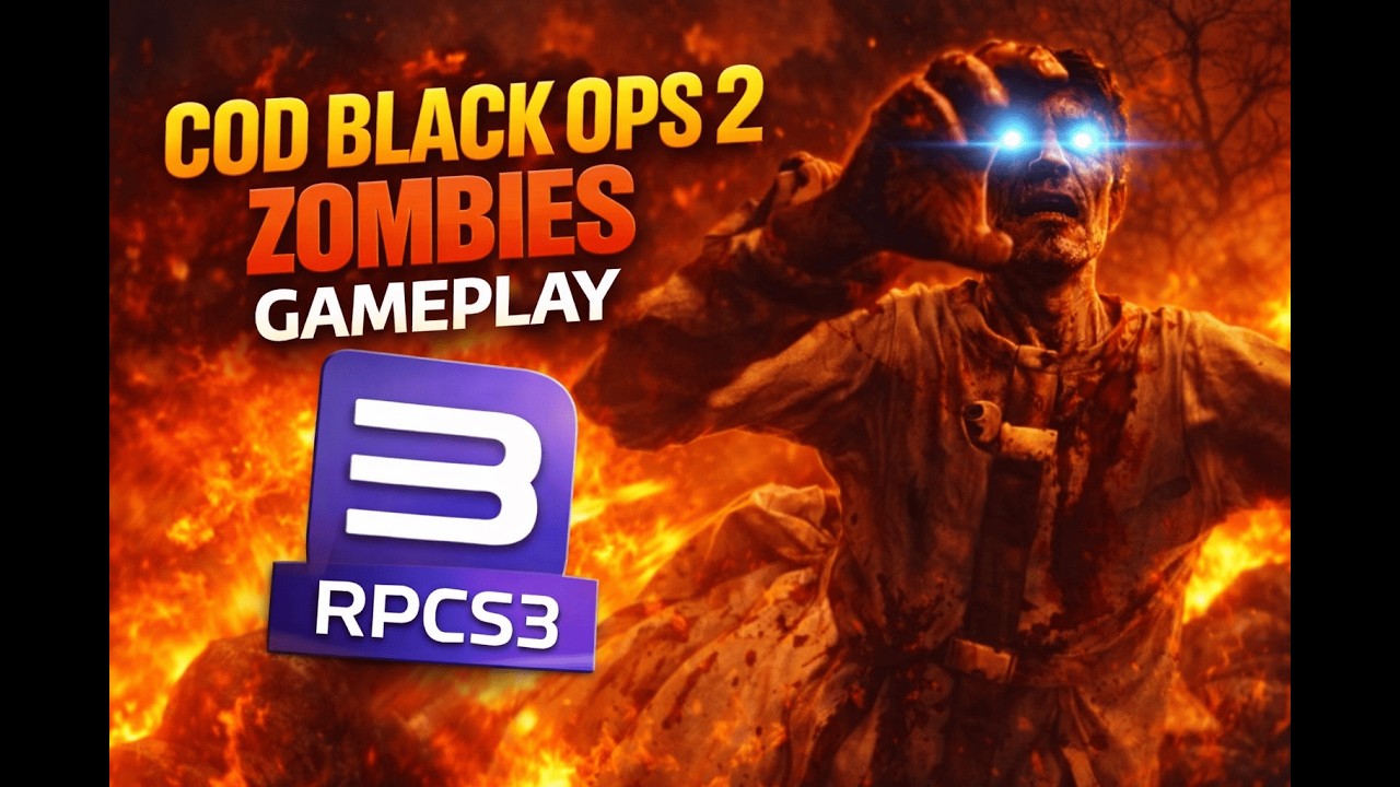 COD Black Ops 2 Zombies Gameplay no RPCS3 (Emulador de PS3) NO PIOR MAPA NA MINHA OPINIÃO