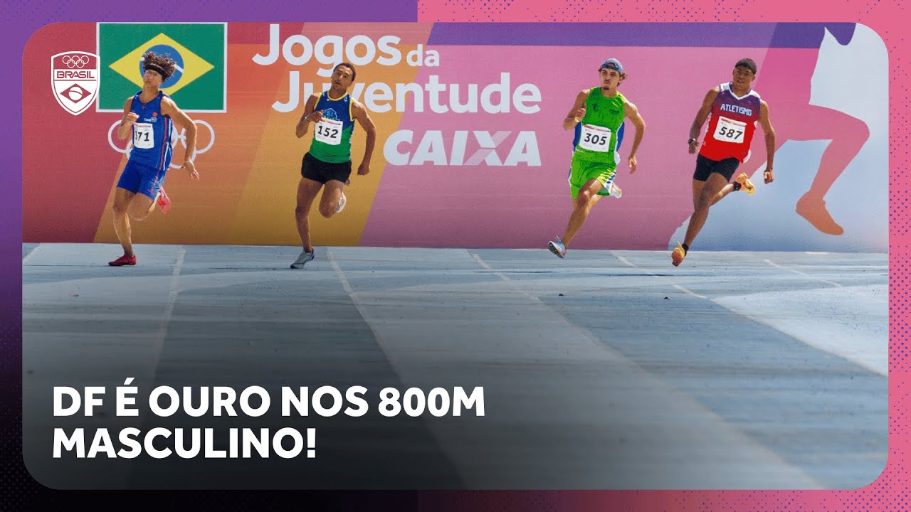 Distrito Federal é ouro nos 800m masculino | Atletismo | Jogos da Juventude CAIXA Brasília 2025
