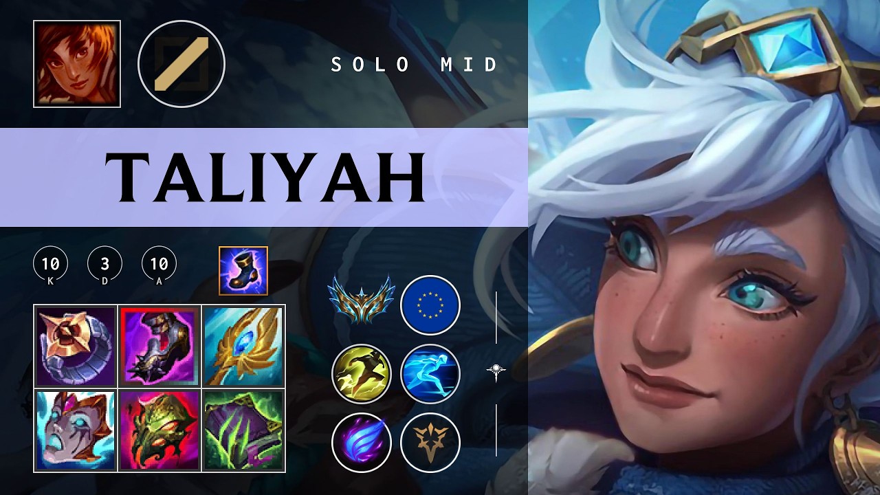 Taliyah Mid vs Sion - EUW Challenger Patch 26.05