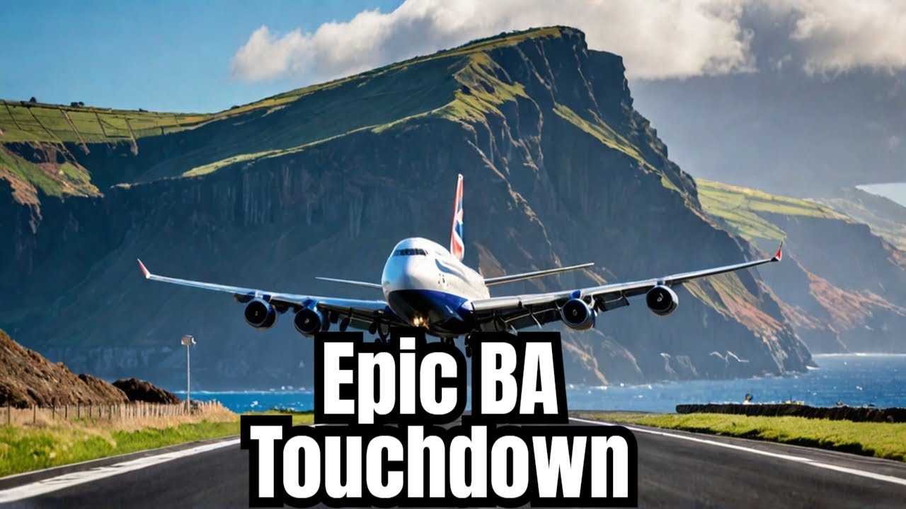 British Airways Boeing 747 INSANE Landing at Madeira Airport! (2024)