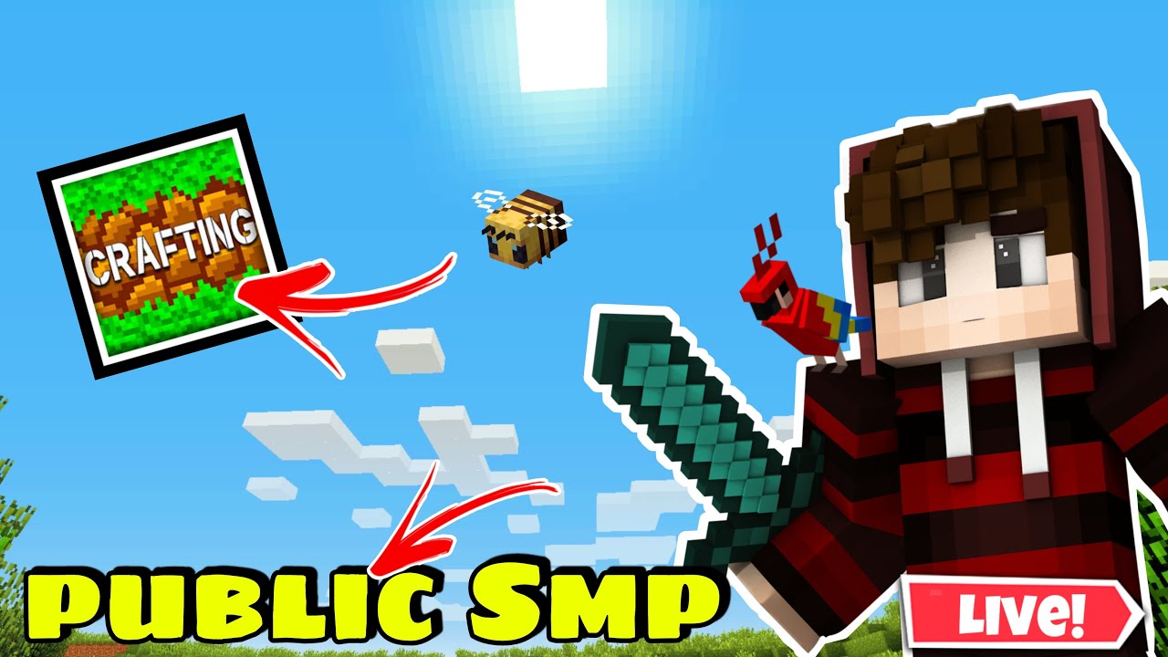 Crafting And Building Live Public Smp | Gamer Boy Neel