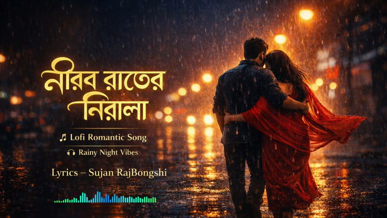গান - নীরব রাতের নিরালা | Nirob Rater Nirala | Rainy Night Vibes | Lofi | Sujan Music Lyrics 