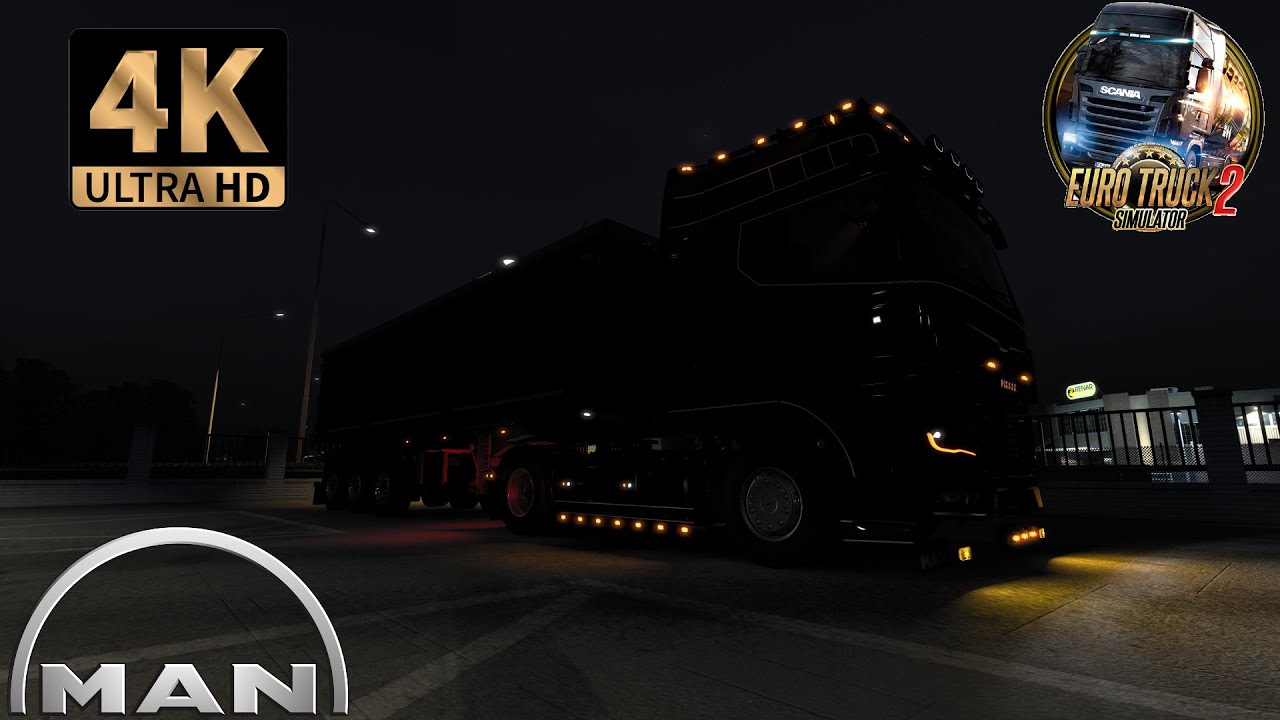 ETS2 4K | MAN TGX 18.510 TG3 by Gloover | Schmitz S.KO by JUseeTV | Zurich - Hannover | Full Trip