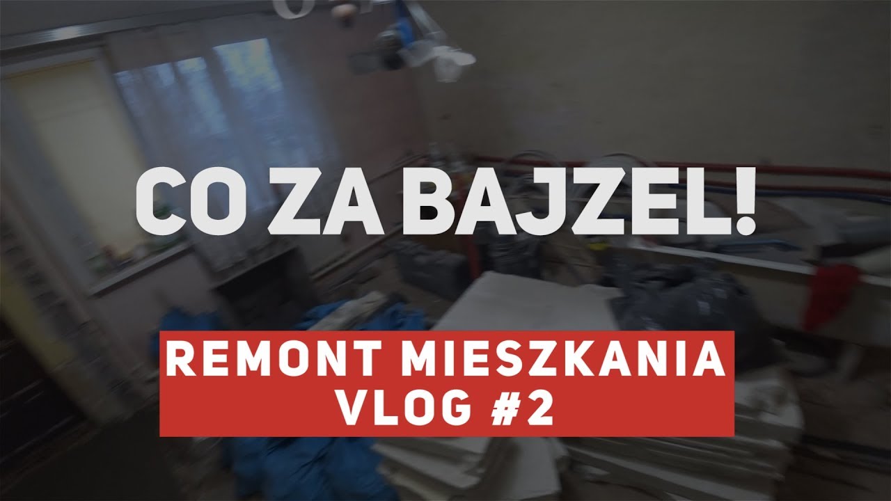 Remont mieszkania - mnóstwo gruzu, pyłu, poburzone