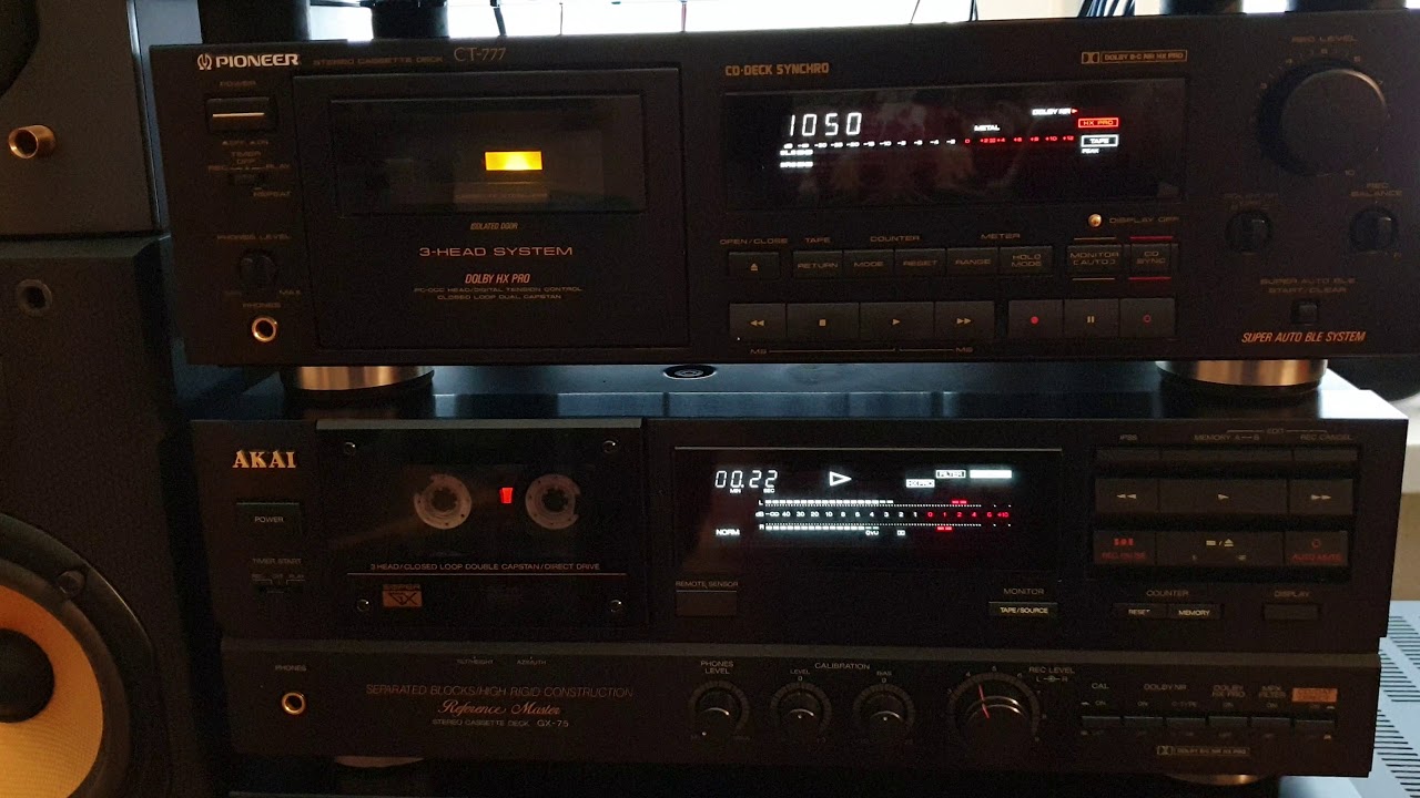 Akai gx 75 vs. Teac V 5000 vs Pioneer CT 777