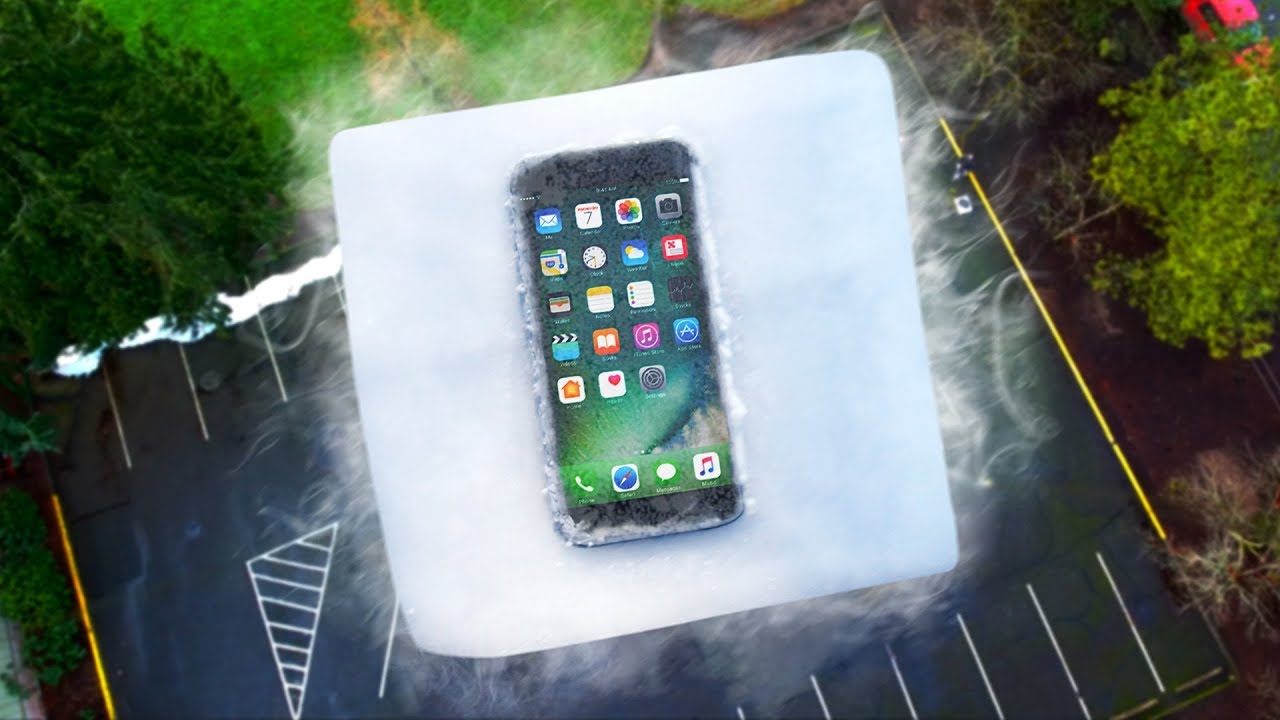 Can 20 LB of Dry Ice Protect iPhone 7 from EXTREME 100 FT Drop Test?
