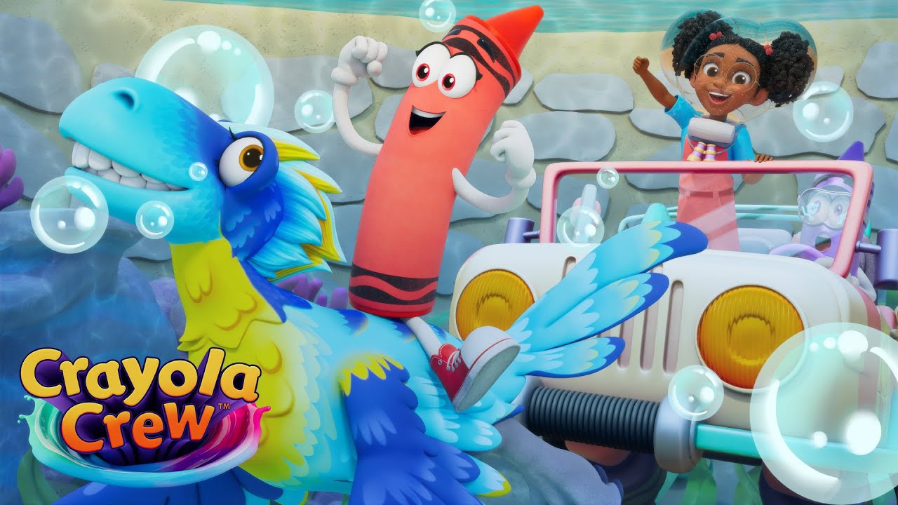 An Epic Dinosaur Adventure with Friends! | Crayola Crew | Fun Imagination Cartoons for Kids