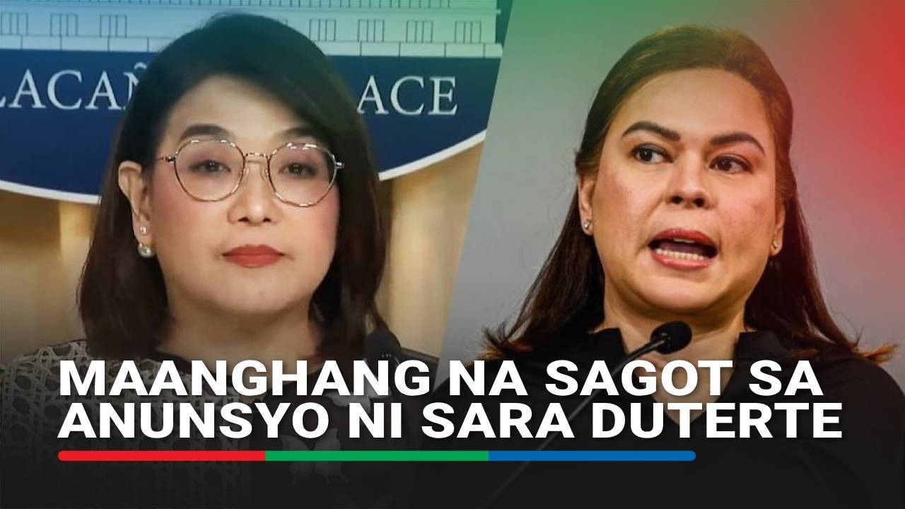 Palasyo may sunod-sunod na banat kay VP Sara matapos ang anunsyong tatakbong pangulo