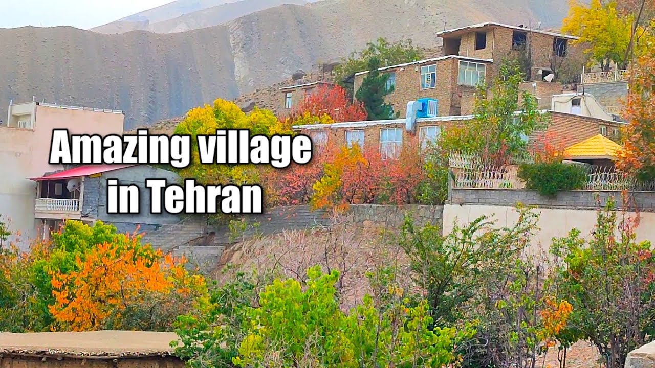 Amazing village in the heart of Tehran. Sangan village . garden alley . روستای سنگان تهران
