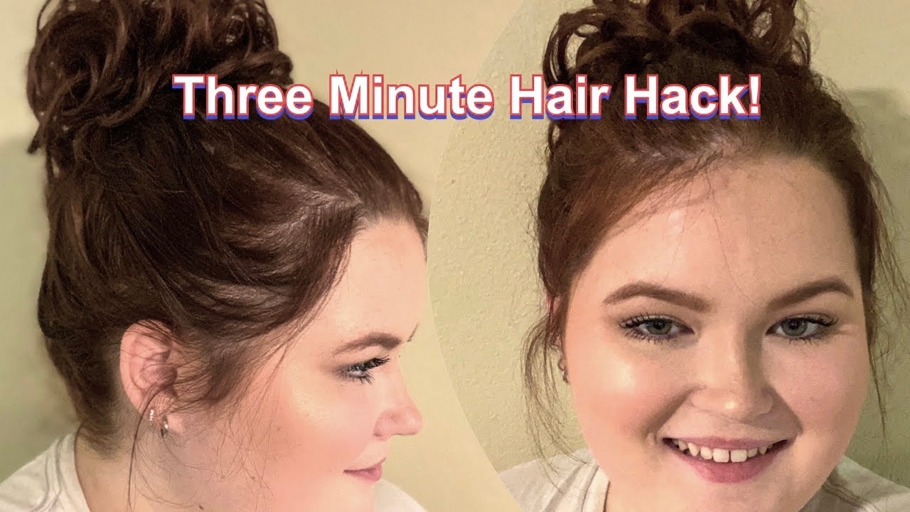 3 minute messy bun tutorial!
