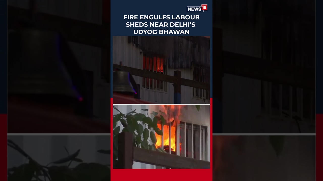 Massive Fire Breaks Out in Central Delhi Labour Settlement, 20 Fire Tenders Rushed | N18S
