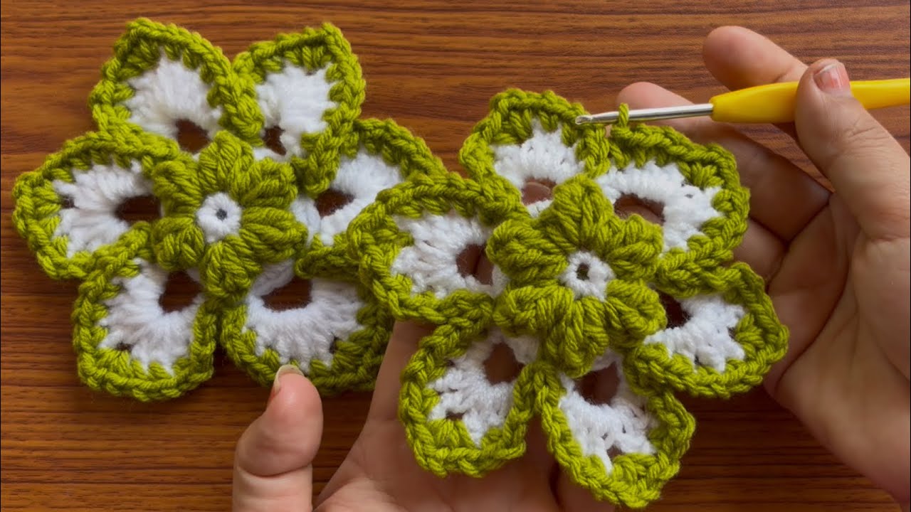 How to make a crochet flower| crochet flower for beginners| #diy #handmade #crochetpatterns 