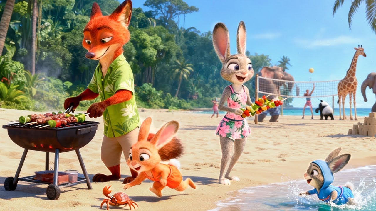 Zootopia 2 | New Scene Family – Nick and Judy’s Family Holiday & Judy and Nick Found a Secret Beach