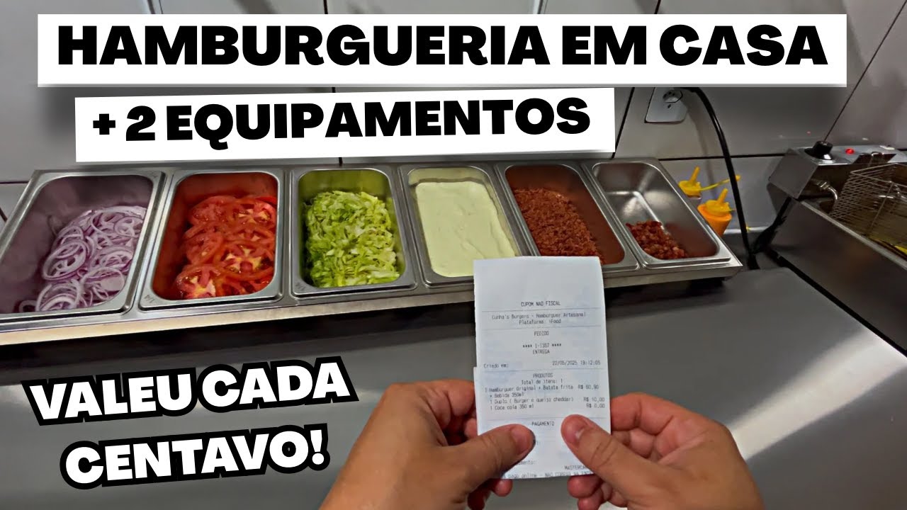 COMPRAMOS 2 EQUIPAMENTOS QUE VÃO MUDAR NOSSA HAMBURGUERIA DELIVERY EM CASA!