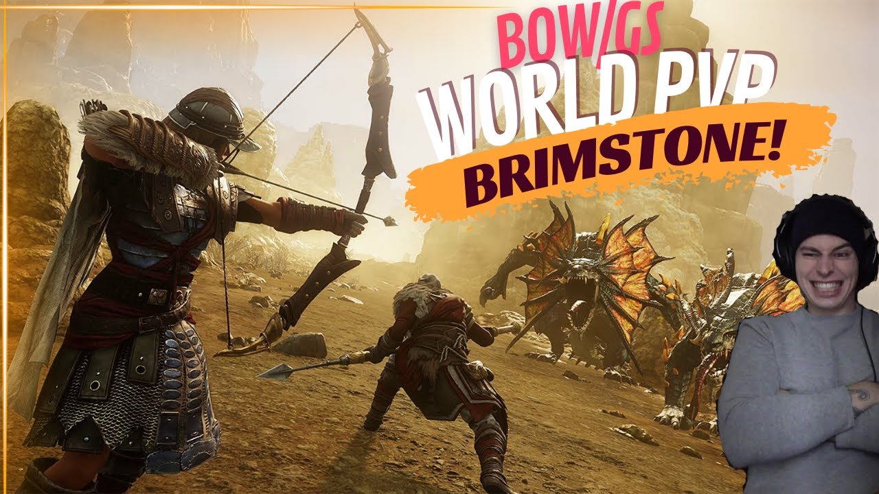 SOLO WORLD PVP GRIEFING IN BRIMSTONE! BOW/GREATSWORD! NEW WORLD PVP!