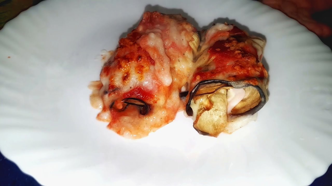 Berenjenas con jamón y queso gratinadas