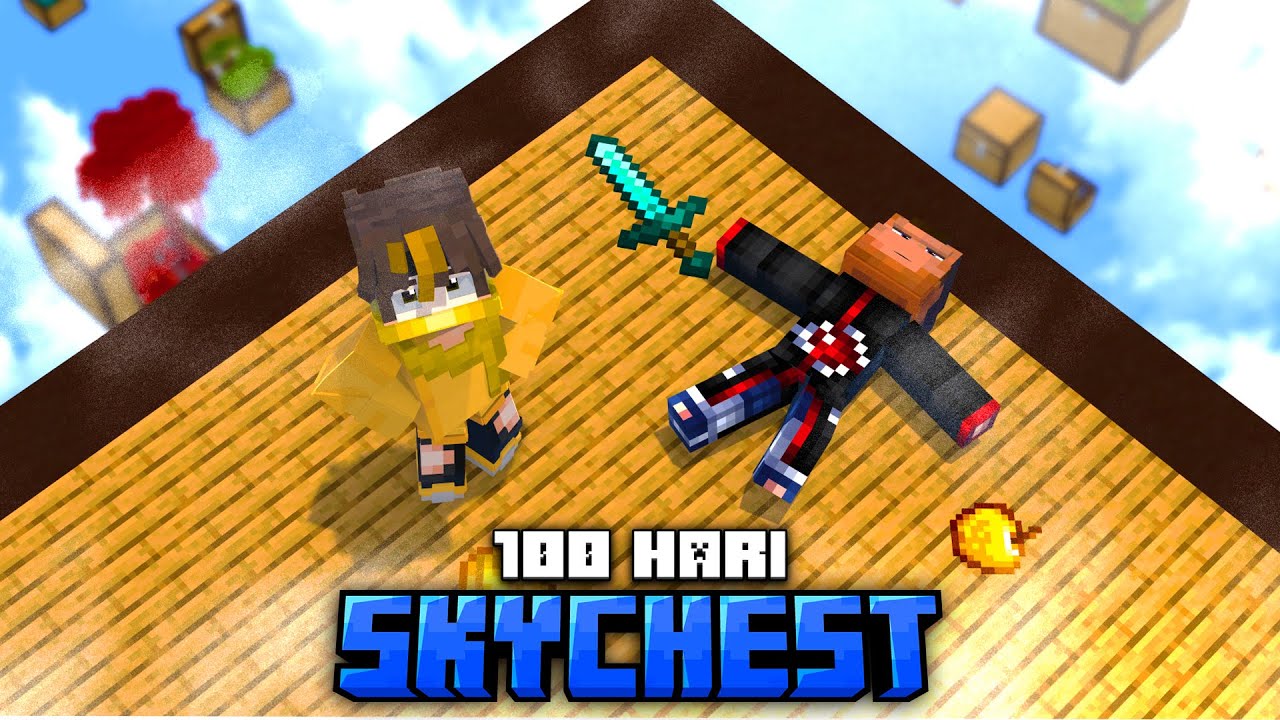 100 Hari Minecraft Skychest