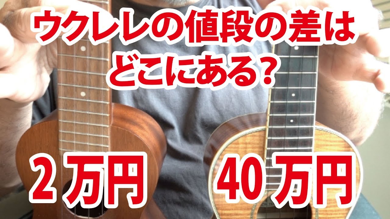 ウクレレの値段の差はどこにある？　2万円と40万円のウクレレを弾き比べてみました！