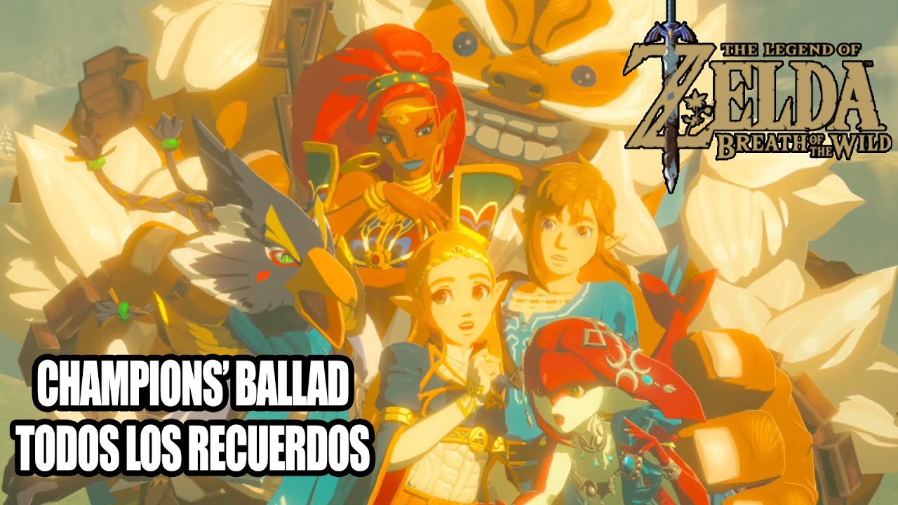 RECUERDOS EXTRA CON VOCES EN JAPONÉS | Zelda Breath of the Wild - The Champions' Ballad (SUB ESP)