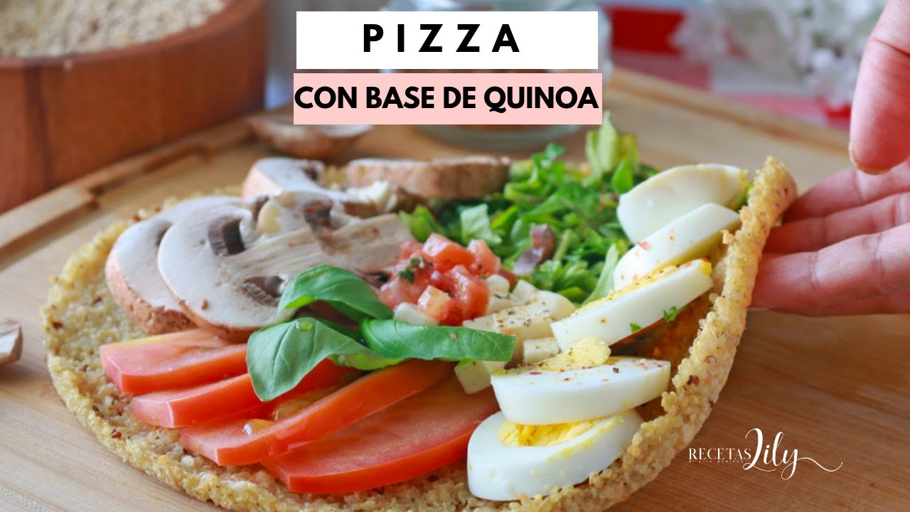 PIZZA  DE QUINOA  ► cena saludable