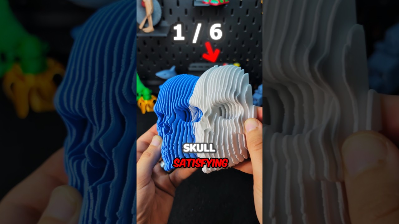 TOP 6 Satisfying 3D Printed Fidget Toys in 60 Seconds #3dprinting #satisfying #stressrelief