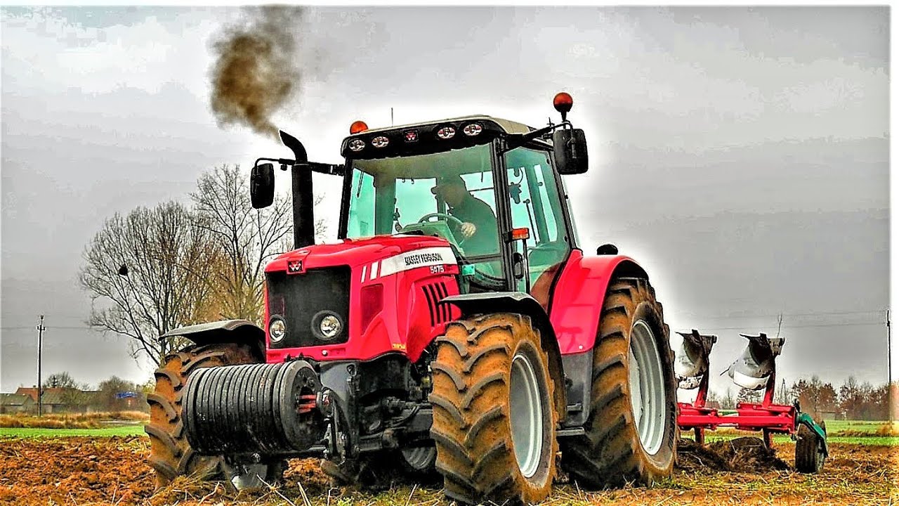 Ciężka Zimowa Orka po poplonie! Massey Ferguson 5475 & Kverneland
