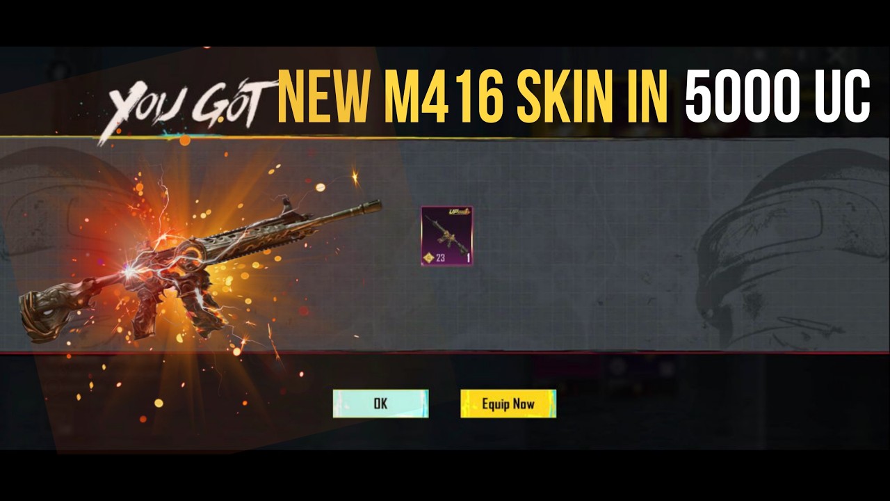 🔥GET NEW M416 SKIN IN ONLY 5000 UC