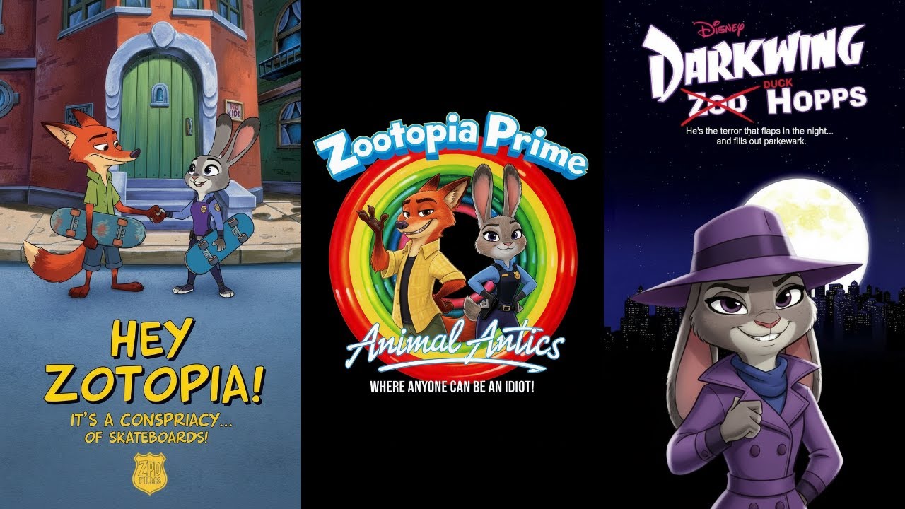 Zootopia 2 Parody of Famous Animated Movie Posters