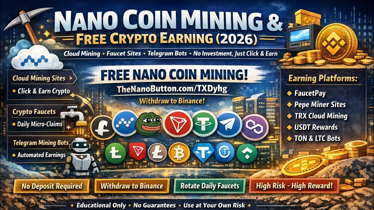 Nano Coin Mining & Free Crypto Accumulation &ndash; Structured Guide (2026)