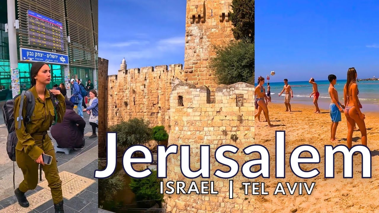 JERUSALEM, Tel Aviv & Ein Kerem & Ashdod:  Israel’s 4 Must-See Spots | 4K