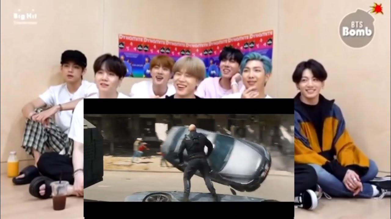 BTS reacting F9 trailer//fast and furious