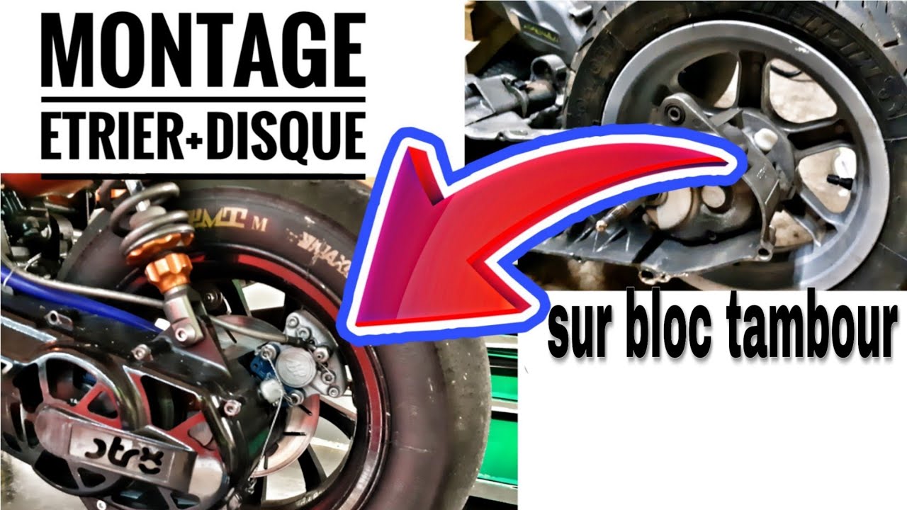Montage disque sur block tambour