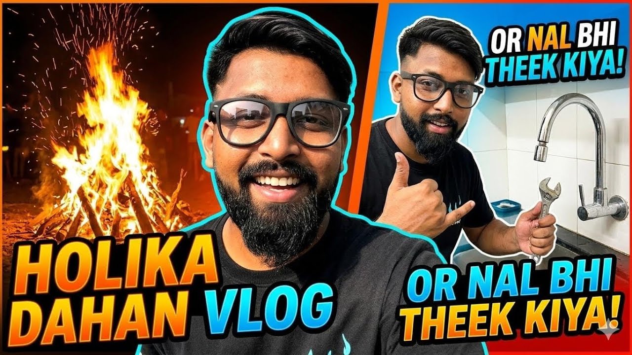Festival Enjoy Karne Gaya Tha… End Me Plumber Ban Gaya 😳 | Holika Dehen Vlog