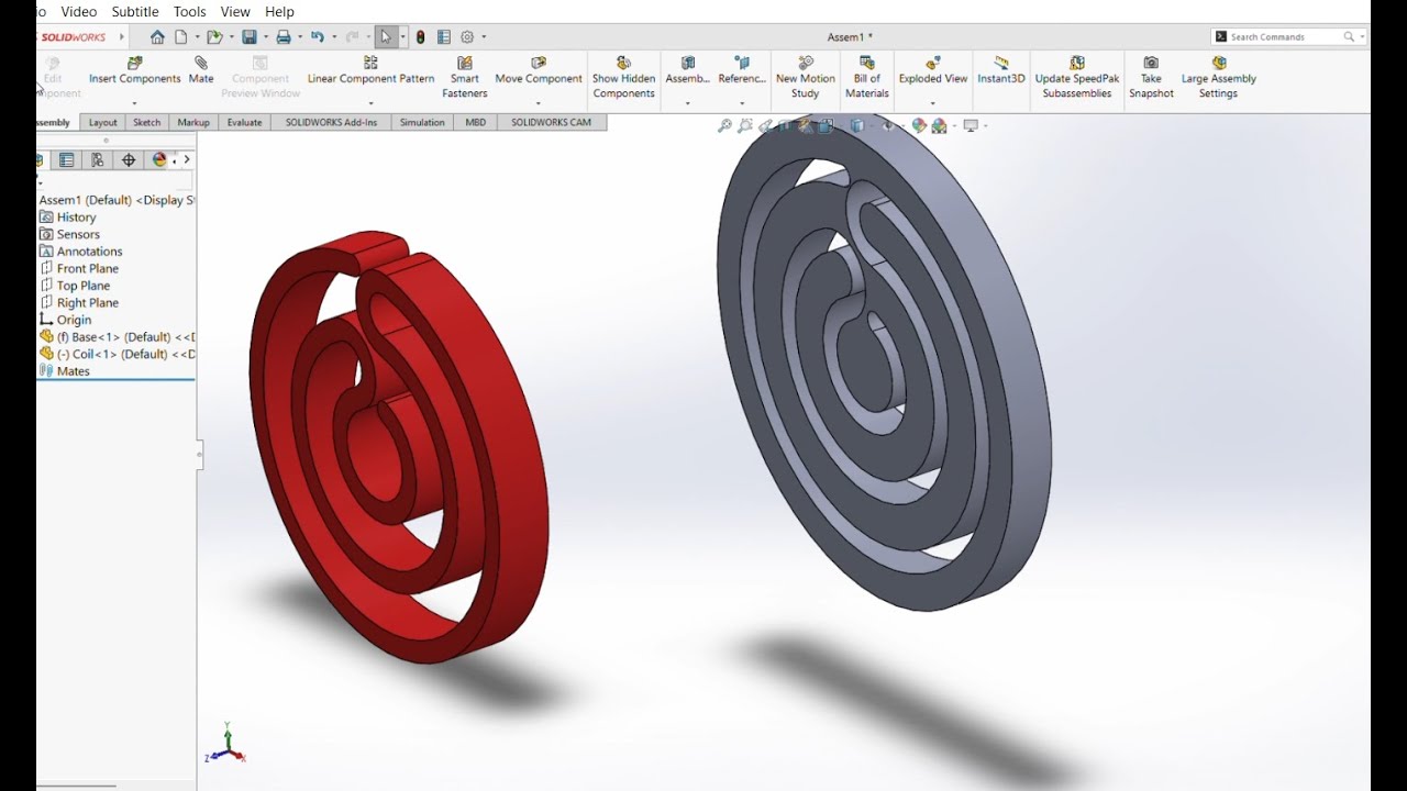 Electric Kettle Base assembly for Thermal Analysis, Solidworks