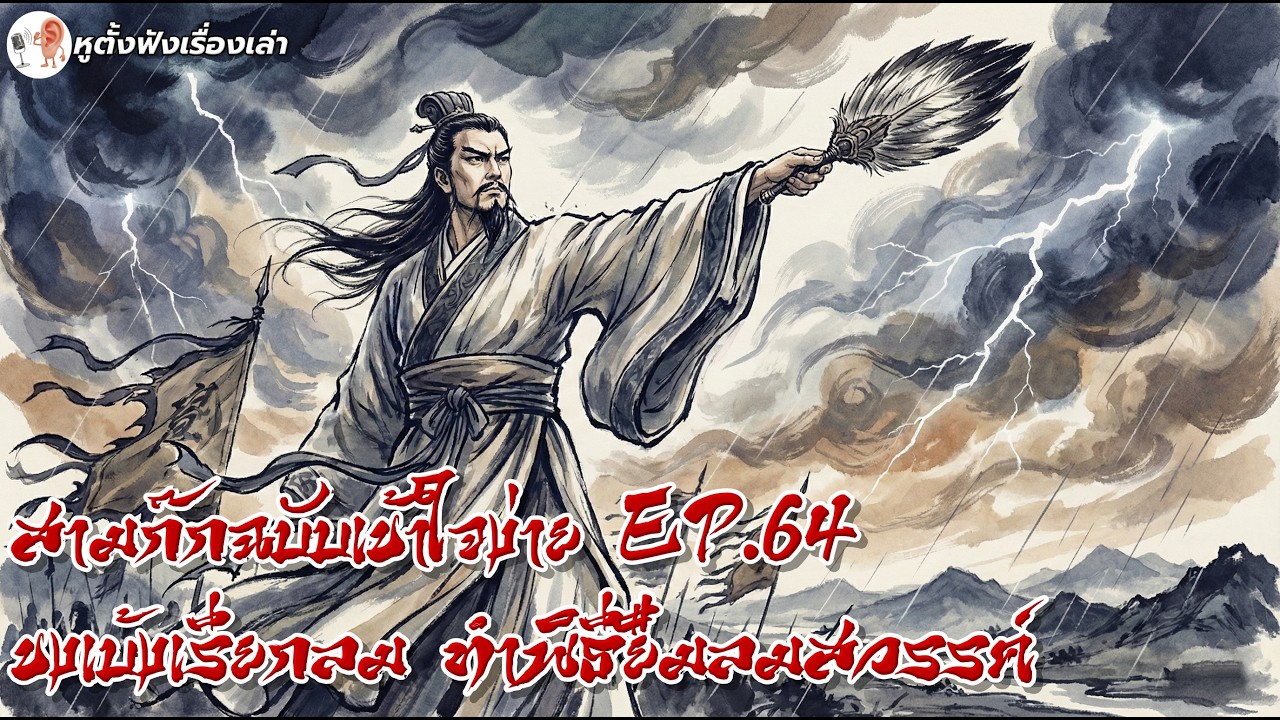 สามก๊กฉบับเข้าใจง่าย EP.64 : ขงเบ้งเรียกลม ทำพิธียืมลมสวรรค์