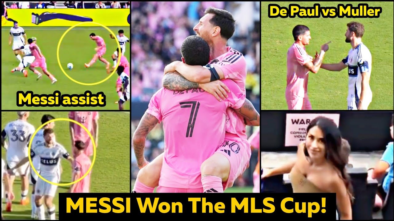 Messi INSANE assist to De Paul goal in MLS Cup final for Inter Miami vs Vancouver