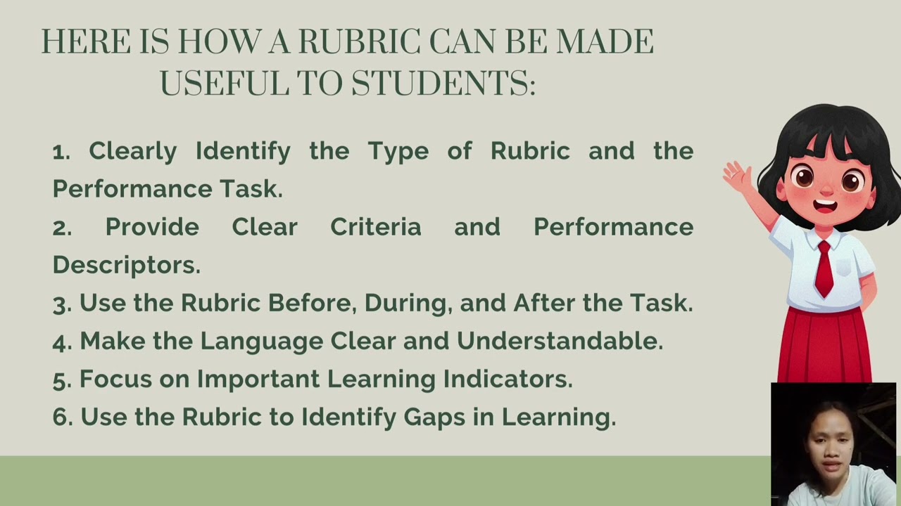 How to Make Rubrics Useful to Students? (Assessment in Learning 2)