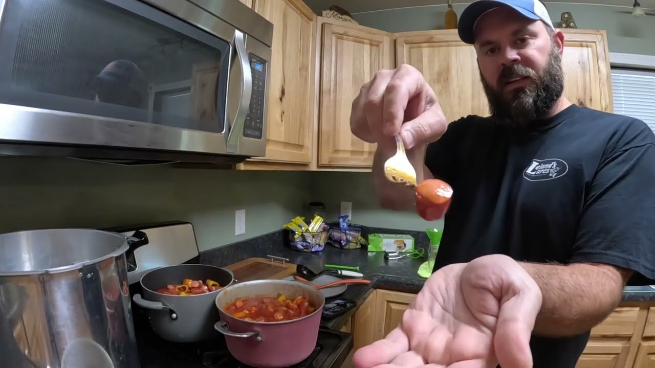 Hillbilly Canned Hot Peppers with Wieners!!!???